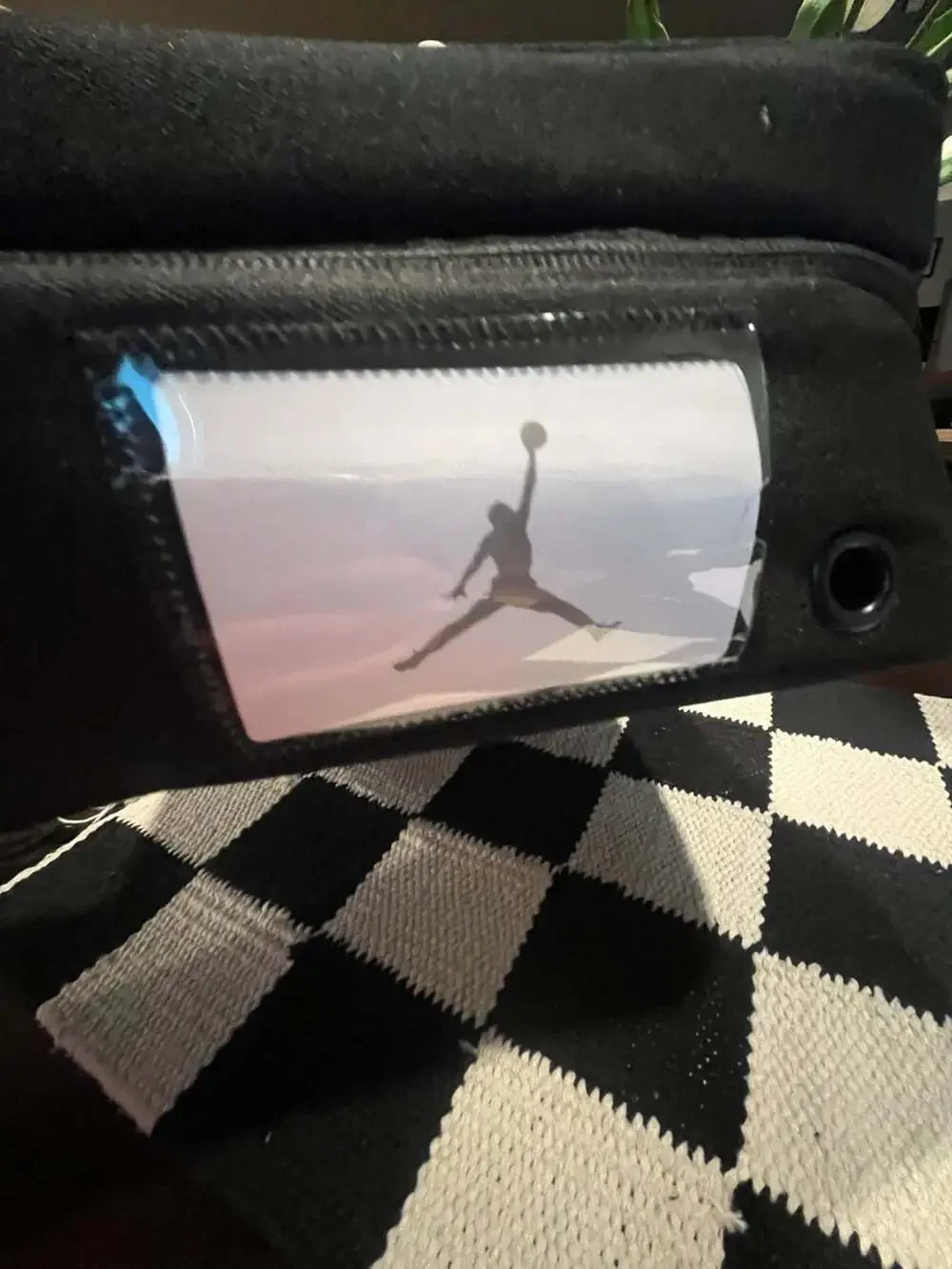 Jordan Jumpman Black and Gold Shoe Bag with 23 Logo